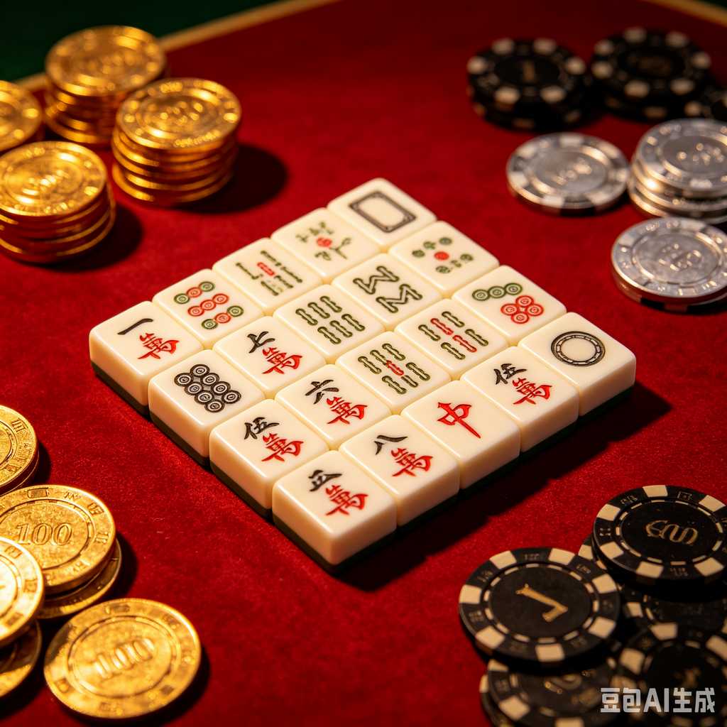 bamboo wood mahjong set